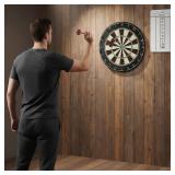 Regulation Bristle Dart Board Set, 17.75" Sisal, Numbered