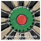 Regulation Bristle Dart Board Set, 17.75" Sisal, Numbered