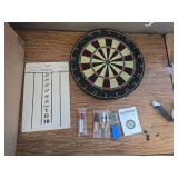 Regulation Bristle Dart Board Set, 17.75" Sisal, Numbered
