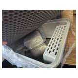 Prodigen Stainless Steel Cat Litter Box with Lid, 19.6x14x12 in