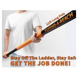 4-12 ft Telescopic Extension Pole with Twist-On Metal Tip