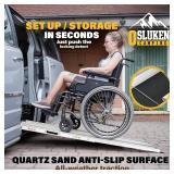 $230 8ft Portable Aluminum Wheelchair Ramp, 96" L, 1200lb, 2-Pack