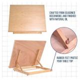 US Art Supply Sketch Master Adjustable Wood Drawing Board