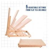 US Art Supply Sketch Master Adjustable Wood Drawing Board
