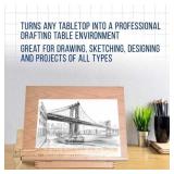 US Art Supply Sketch Master Adjustable Wood Drawing Board