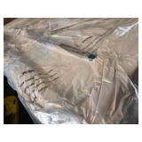 $79 Saucer Chair for Adults, Foldable, Faux Fur Lounge (Beige)