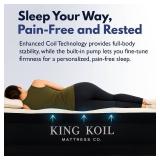 $180 King Koil Cal King Air Mattress with Built-in Pump, Waterproof