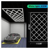 $243 Hexagon Garage Lights 23-LED Ultra-Bright Diamond Lighting