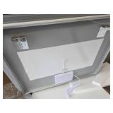 $90 LED Bathroom Mirror 40x32, Anti-Fog, Dimmable Lights, Squared Bottom Co