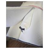 3Pcs Adjustable Wedge Pillow for Headboard, 23 Wide, White/Grey