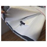 3Pcs Adjustable Wedge Pillow for Headboard, 23 Wide, White/Grey