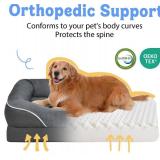 $47 Washable Orthopedic Large Dog Bed with Removable Foam and Bolsters