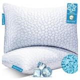 QUTOOL Cooling Pillow 2 Pack, Memory Foam Queen Pillows