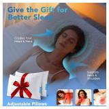 QUTOOL Cooling Pillow 2 Pack, Memory Foam Queen Pillows