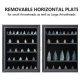 KCRasan Arrowhead Display Case Native American Wall Mount