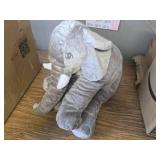 Giant Elephant Stuffed Animal, 24" Plush Toy - Gray
