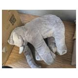 Giant Elephant Stuffed Animal, 24" Plush Toy - Gray