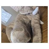 Giant Elephant Stuffed Animal, 24" Plush Toy - Gray