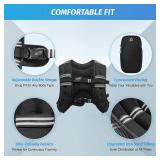 $78! ZELUS Weighted Vest, 25lb, Reflective, Workout & Training