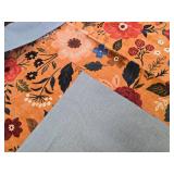 $100 Rugcomf 8x10 Area Rug Washable Non-Slip Floral Vintage Low Pile