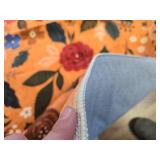 $100 Rugcomf 8x10 Area Rug Washable Non-Slip Floral Vintage Low Pile