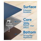 $53 Ophanie Kitchen Mats 3/4-Inch Anti-Fatigue 20x39in, Waterproof