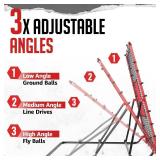 $95 Baseball Rebounder Net, 4x4.5FT, Angles, 2 Strike Zones