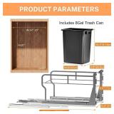 $86 YJHome Pull-Out Trash Can Under Cabinet 31 Qt / 8 Gal