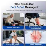 $80 Shiatsu Foot Massager with Heat and Calf Rollers for Relief, Grey