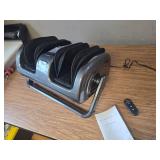 $80 Shiatsu Foot Massager with Heat and Calf Rollers for Relief, Grey