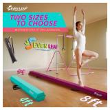 8ft Folding Balance Beam - Foldable Gymnastics Foam for Kids