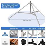 $240 13x13ft Stainless Steel Photo Backdrop Stand Kit - Adjustable