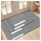 $56 LEKEEPGO Ultra Thin Indoor Door Mat 36x59, Non-Slip Backing