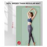$60 HAPBEAR Extra Large Yoga Mat 72x48/78x54, 1/4-1/3" Thick, Non-Slip