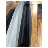 JETO Metal Bed Frame, Twin with Storage, 18in, Black