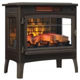 $260 Duraflame Electric Fireplace Stove with 3D Flame 1k Sq Ft Bronze