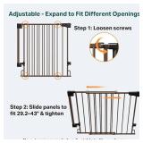 $60 Cumbor 29.2 43" Baby Gate for Stairs, Wall-Mounted