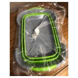 Collapsible Pet Bathtub with Drainage Hole, 7.1 Gal, Green