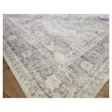 $90 Beige Taupe Area Rug 6x9, Washable Non-Slip Low-Pile Rug