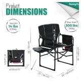 $140 SUNNYFEEL Oversized Directors Chair 2-Pack, Folding Chairs