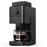 $110 10-Cup Coffee Maker with Grinder, Auto Grind & Brew, Glass Carafe