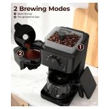 $110 10-Cup Coffee Maker with Grinder, Auto Grind & Brew, Glass Carafe