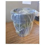 Garden Plastic Planter Pots - 12 Pcs, 2-Gallon Black Drainage