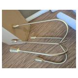 $56 5-Candle Cast Iron Candelabra Candlestick Holders 15-Inch Brass