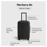 $275 Away Carry-On: Hardside Spinner 22in, TSA Lock, Jet Black