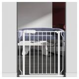 $50 TSAYAWA Baby Safety Gate 29.6-33.8Inch Auto-Close White