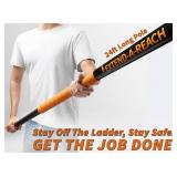 $66 5-24 ft Telescoping Extension Pole with Twist-on Metal Tip