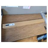 $48 MODE Cambria DOUBLE Curtain Rod 4 ft 1-1/8 Dia, Satin Black