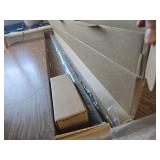 $48 MODE Cambria DOUBLE Curtain Rod 4 ft 1-1/8 Dia, Satin Black