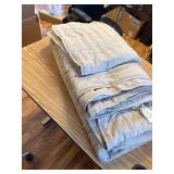 $49 BOURINA Embroidery Quilt Set 3-Piece King Microfiber Star Beige